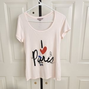 Banana Republic I love Paris T shirt